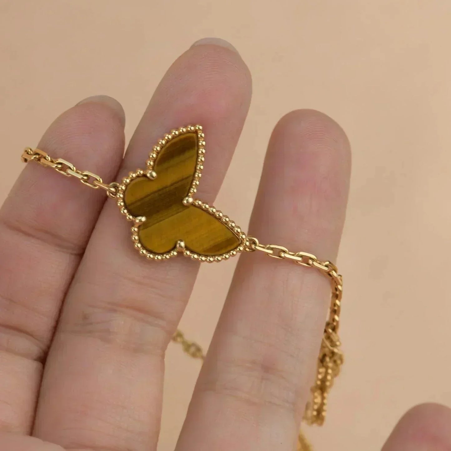 [BLUE TEARS]LUCKY SPRING 5 MOTIF GOLD BRACELET