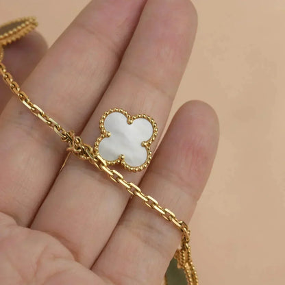 [BLUE TEARS]LUCKY SPRING 5 MOTIF GOLD BRACELET