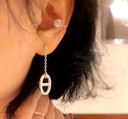 [BLUE TEARS]CHAINE TASSEL EARRINGS