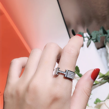 [BLUE TEARS]H RING FULL DIAMOND