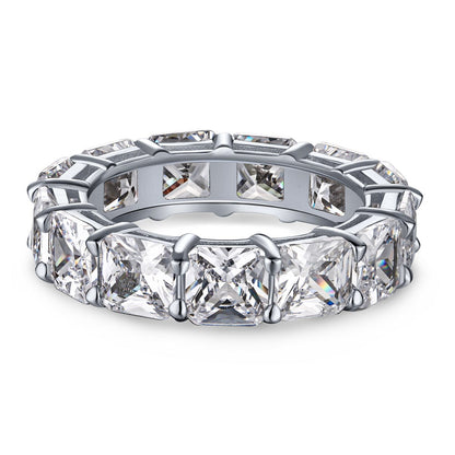 [Nova Jewelry]Elegant Princess Cut Tennis Ring