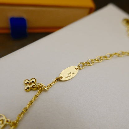 [BLUE TEARS]BLOOMING SUPPLE NECKLACE BRASS