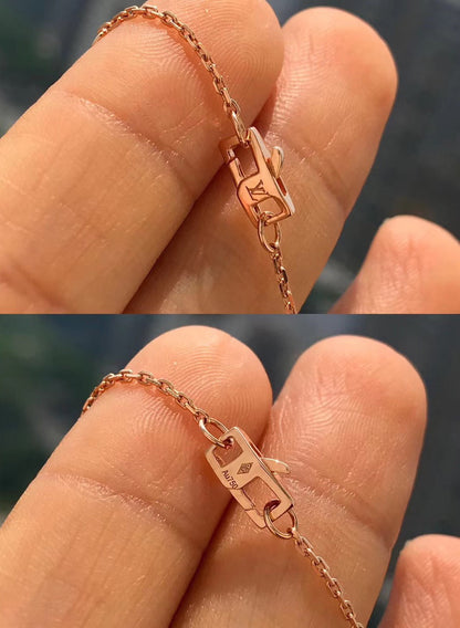 [BLUE TEARS]BLOSSOM PENDANT PINK GOLD AND DIAMOND