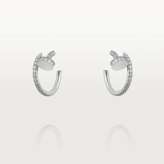 [BLUE TEARS]JUSTE EARRINGS 12.75MM SILVER DIAMOND