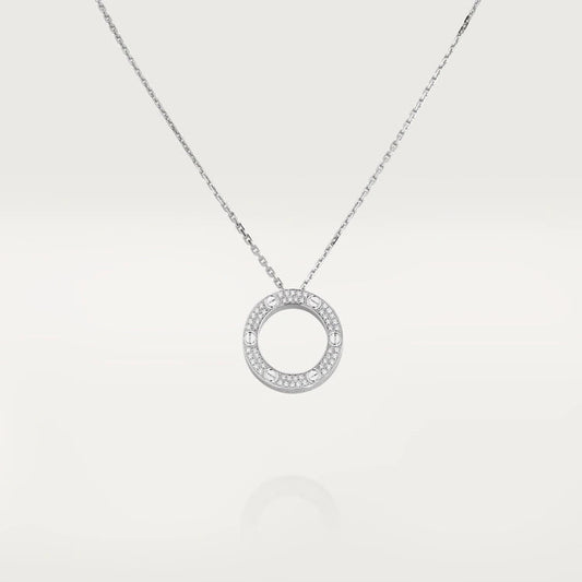 [BLUE TEARS]LOVE NECKLACE ADJUSTABLE SILVER