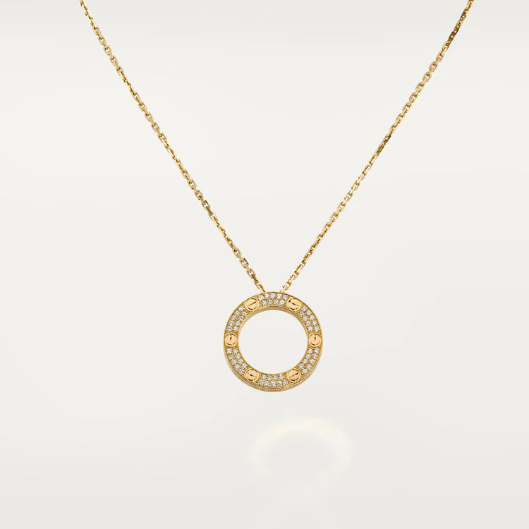 [BLUE TEARS]LOVE NECKLACE ADJUSTABLE ROSE GOLD