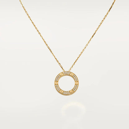 [BLUE TEARS]LOVE NECKLACE ADJUSTABLE ROSE GOLD
