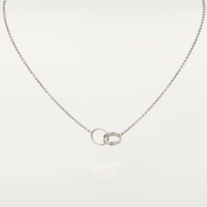 [BLUE TEARS]LOVE NECKLACE PINK GOLD AND SILVER