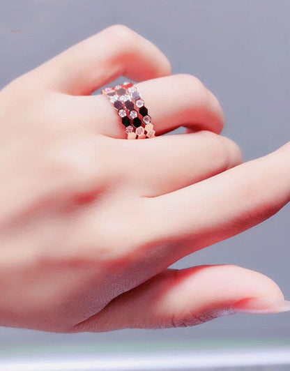 [BLUE TEARS]BEE LOVE RING PINK GOLD DIAMOND