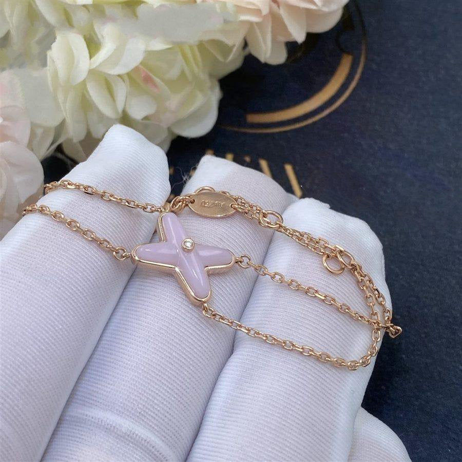 [BLUE TEARS]JEUX BRACELET PINK MOP PINK GOLD 1 DIAMOND