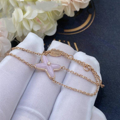 [BLUE TEARS]JEUX BRACELET PINK MOP PINK GOLD 1 DIAMOND