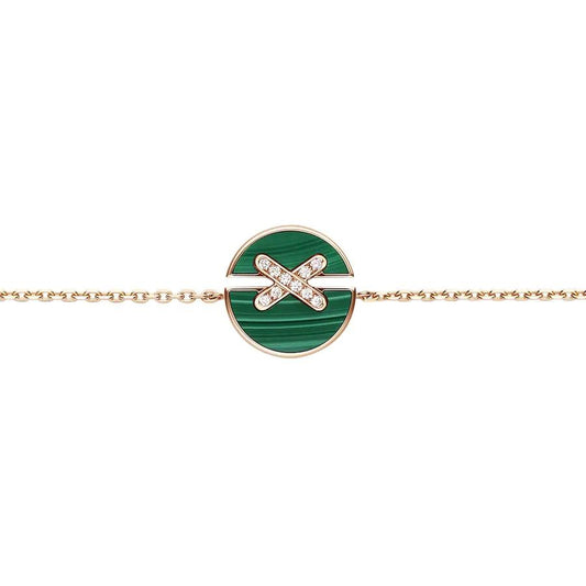 [BLUE TEARS]JEUX DE BRACELET MALACHITE PINK GOLD DIAMONDS