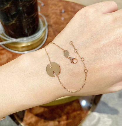 [BLAUE TRÄNEN]JEUX DE ARMBAND MOP ROSA GOLD DIAMANTEN