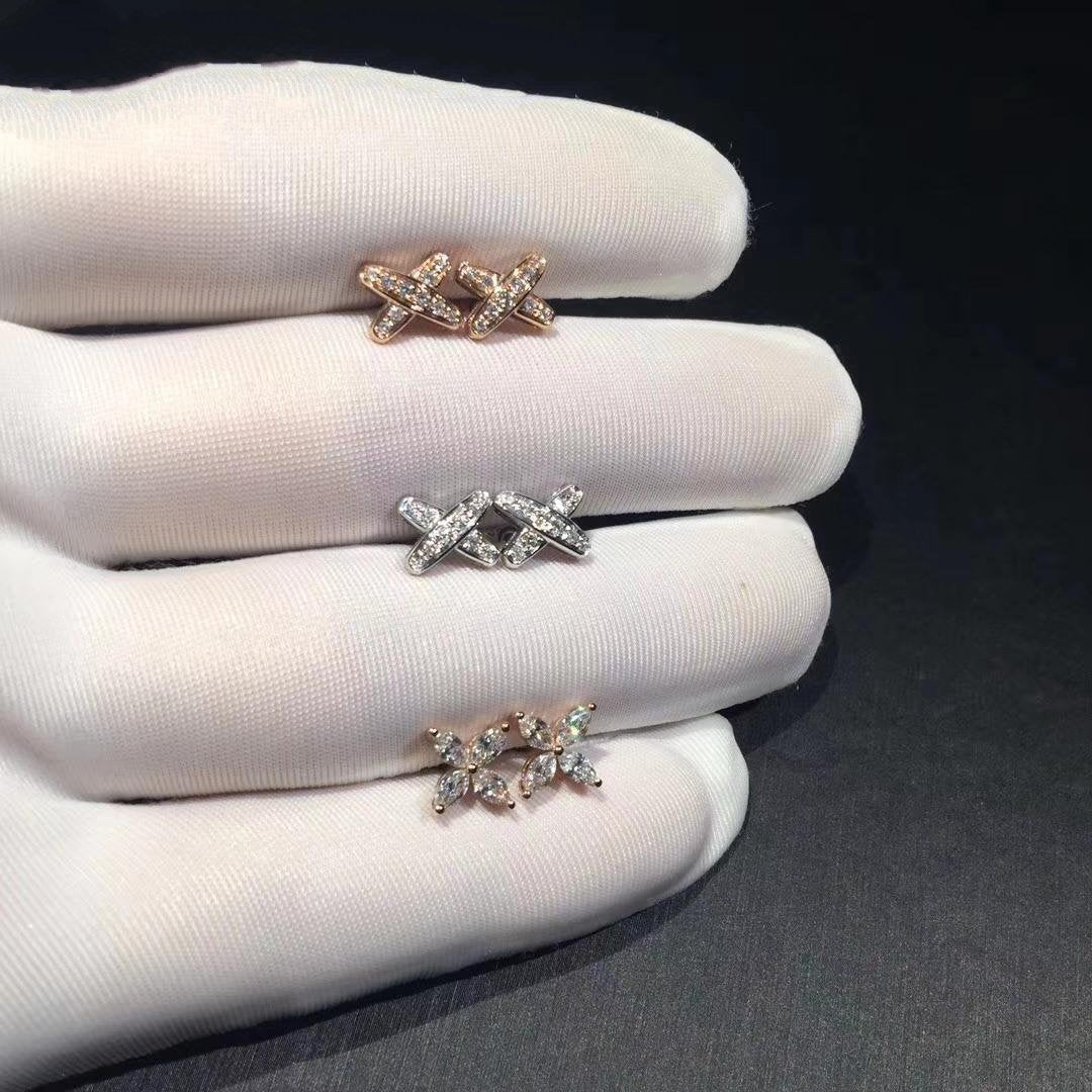 [BLUE TEARS]JEUX DE DIAMOND EARRINGS