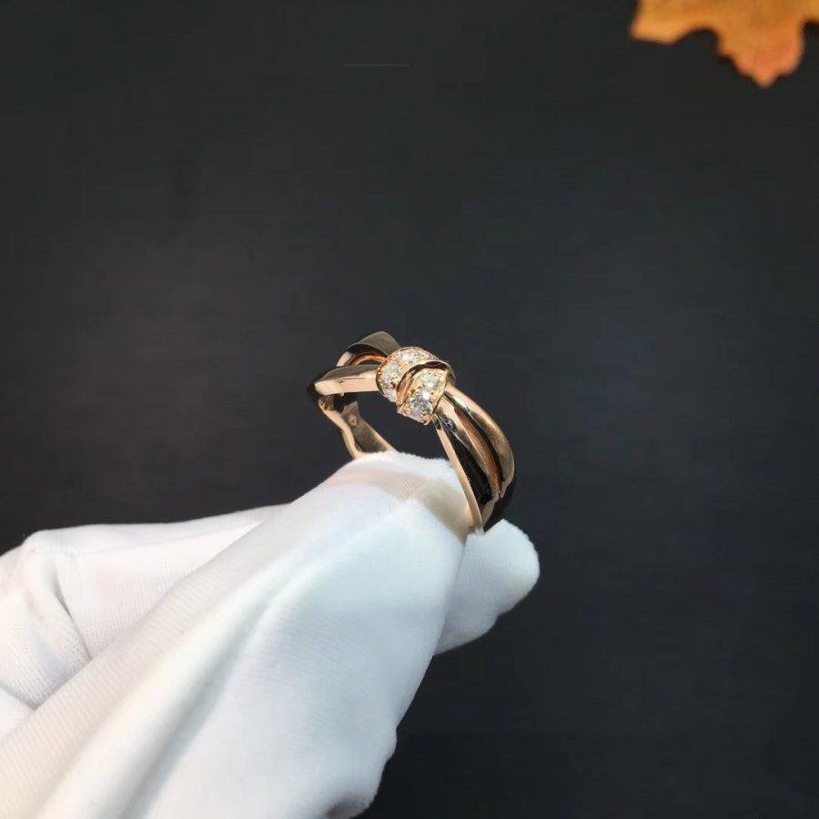 [BLUE TEARS]LIENS RING PINK GOLD DIAMOND