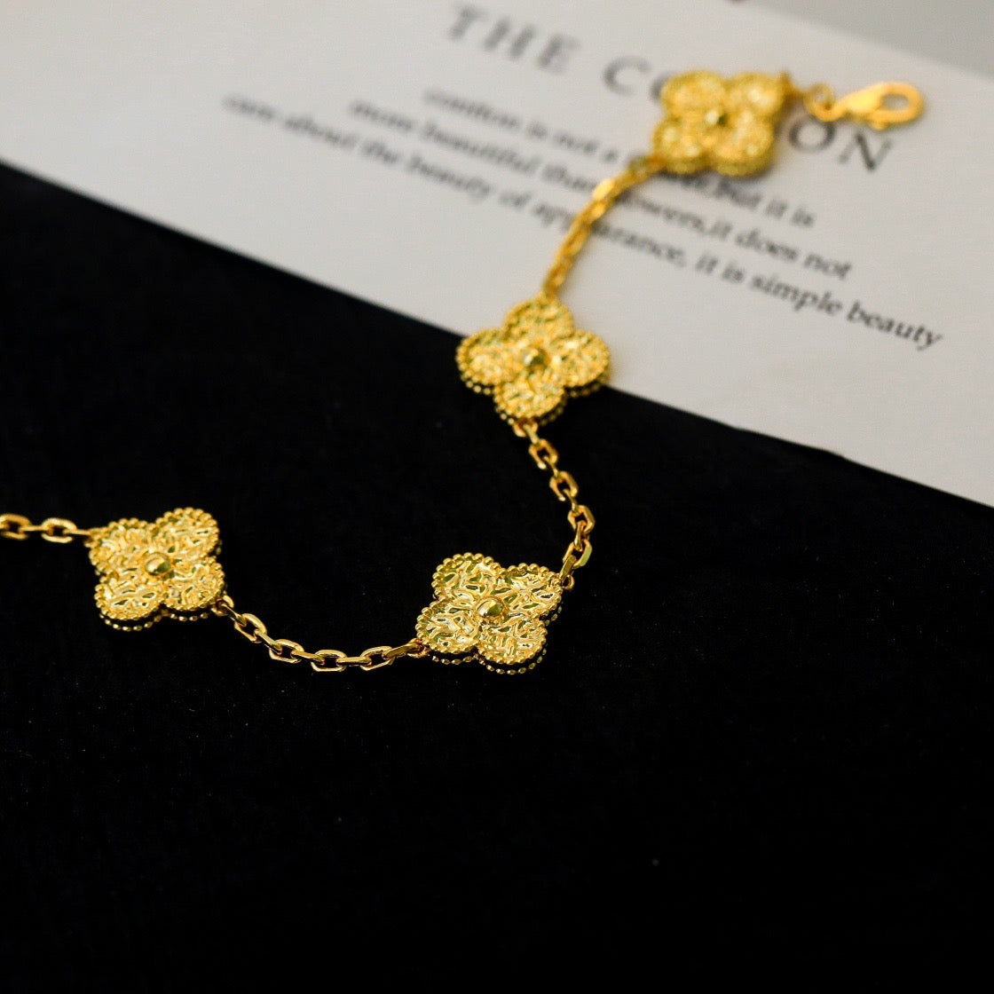 [BLUE TEARS]CLOVER 5 MOTIFS BRONZING BRACELET