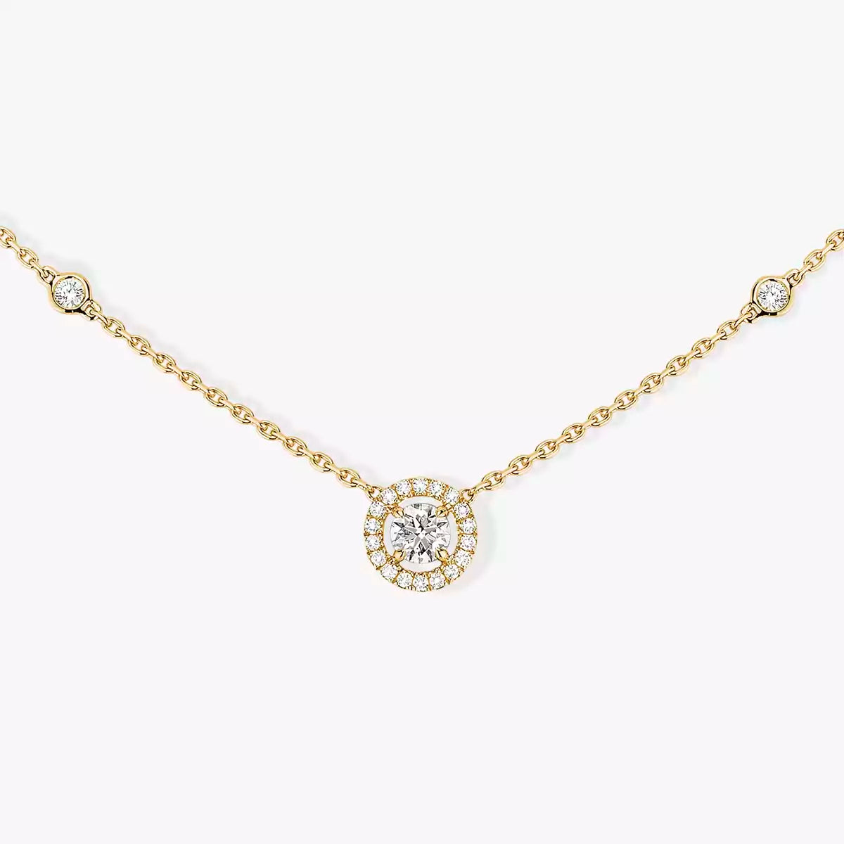 [Blue Tears Jewelry]Diamond Necklace 0,20ct Brilliant Shape Joy