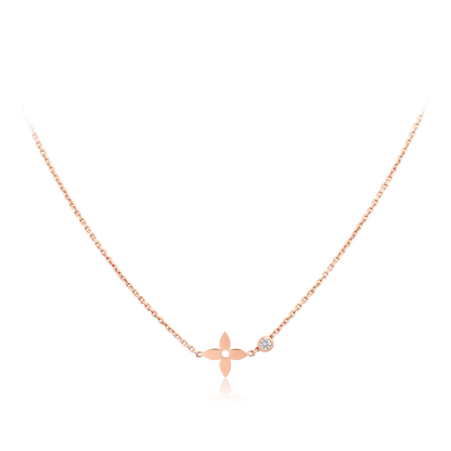 [BLUE TEARS]BLOSSOM PENDANT PINK GOLD AND DIAMOND