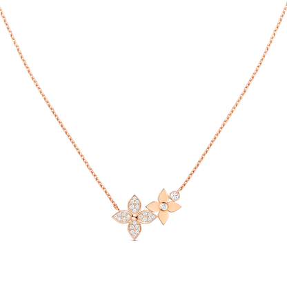[BLUE TEARS]STAR BLOSSOM NECKLACE PINK GOLD DIAMONDS