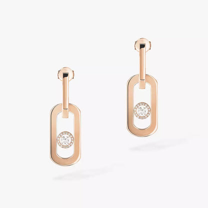 [Blue Tears Jewelry]So Move XL Diamond Pendant Earrings