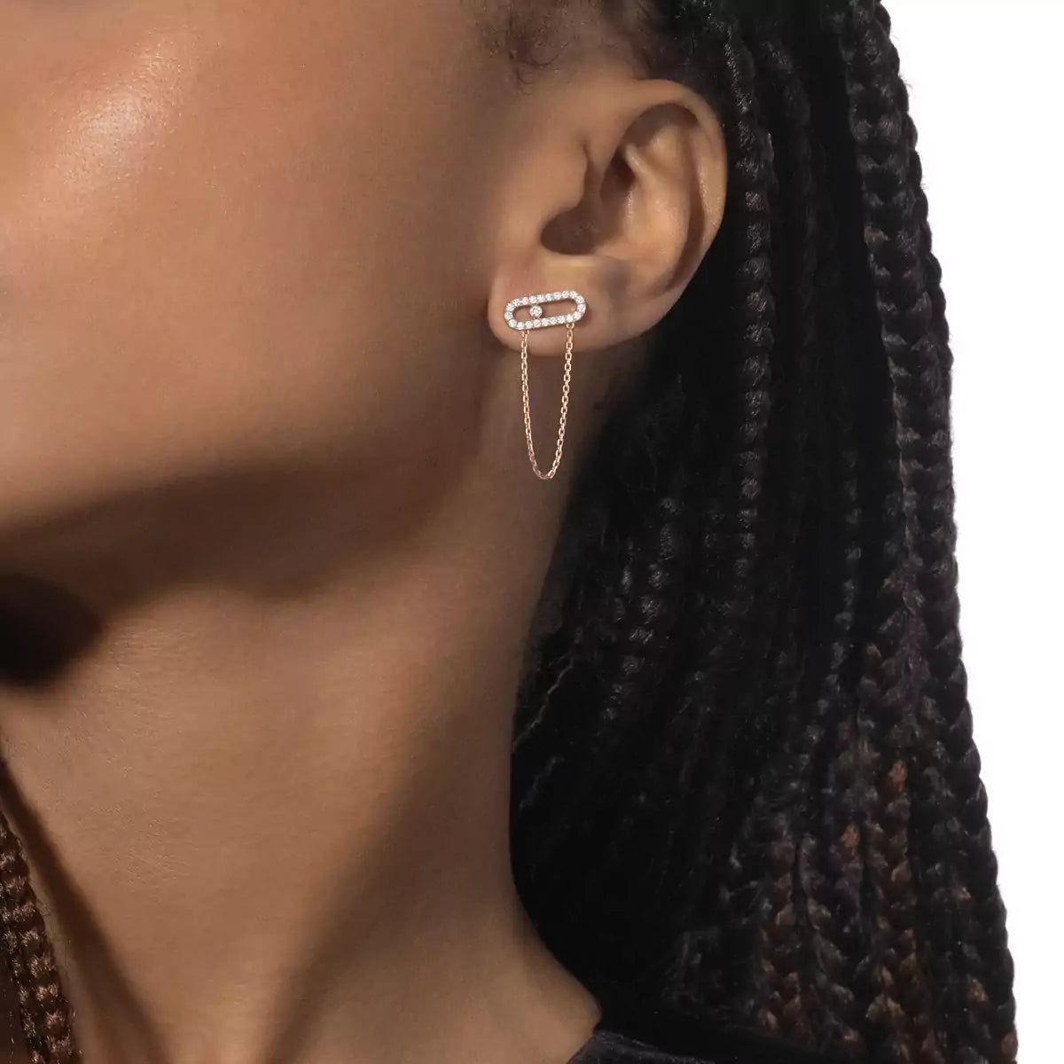 [Blue Tears Jewelry]Move Uno Diamond Earrings