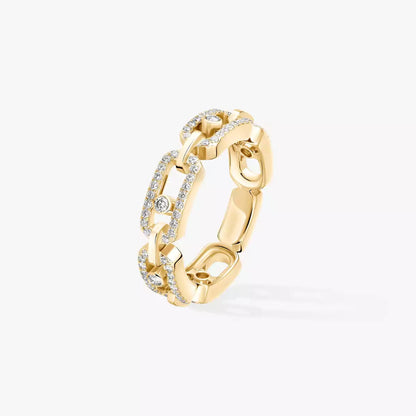 [Blue Tears Jewelry]Move Link Pave_-Set Diamond Ring in Gold