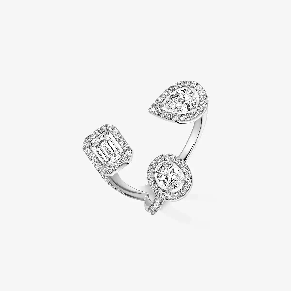 [Blue Tears Jewelry]  Diamond Ring 0,25ct My Twin Trilogy