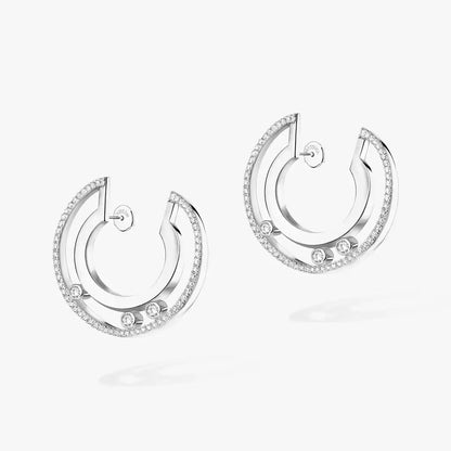 [Blue Tears Jewelry] Move Romane Small Diamond Hoop Earrings