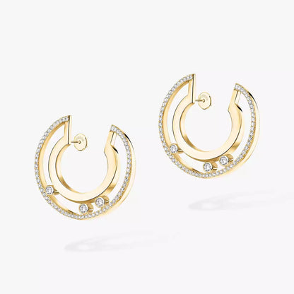 [Blue Tears Jewelry] Move Romane Small Diamond Hoop Earrings