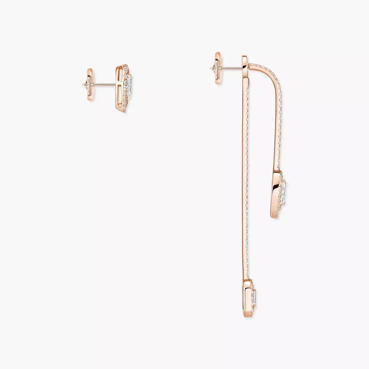 [Blue Tears Jewelry]Diamond Drop Earrings My Twin