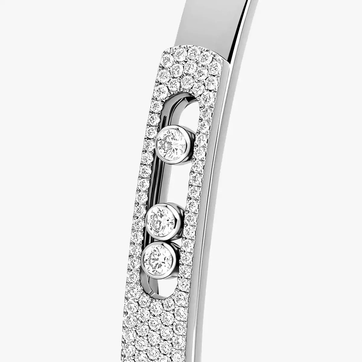 [Blue Tears Jewelry]Move Noa Rose Gold Pav¨¦ Diamond Bangle Bracelet