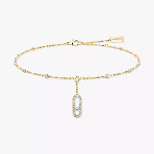 [Blue Tears Jewelry] Move Uno pav¨¦ ankle bracelet