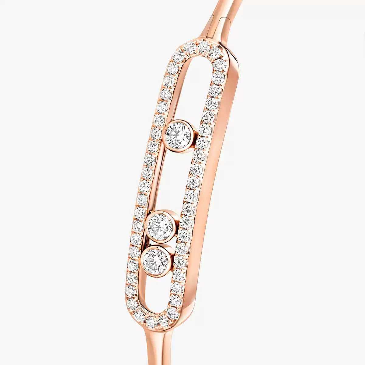 [Blue Tears Jewelry]Move Pav¨¦ Diamond Bangle Bracelet M