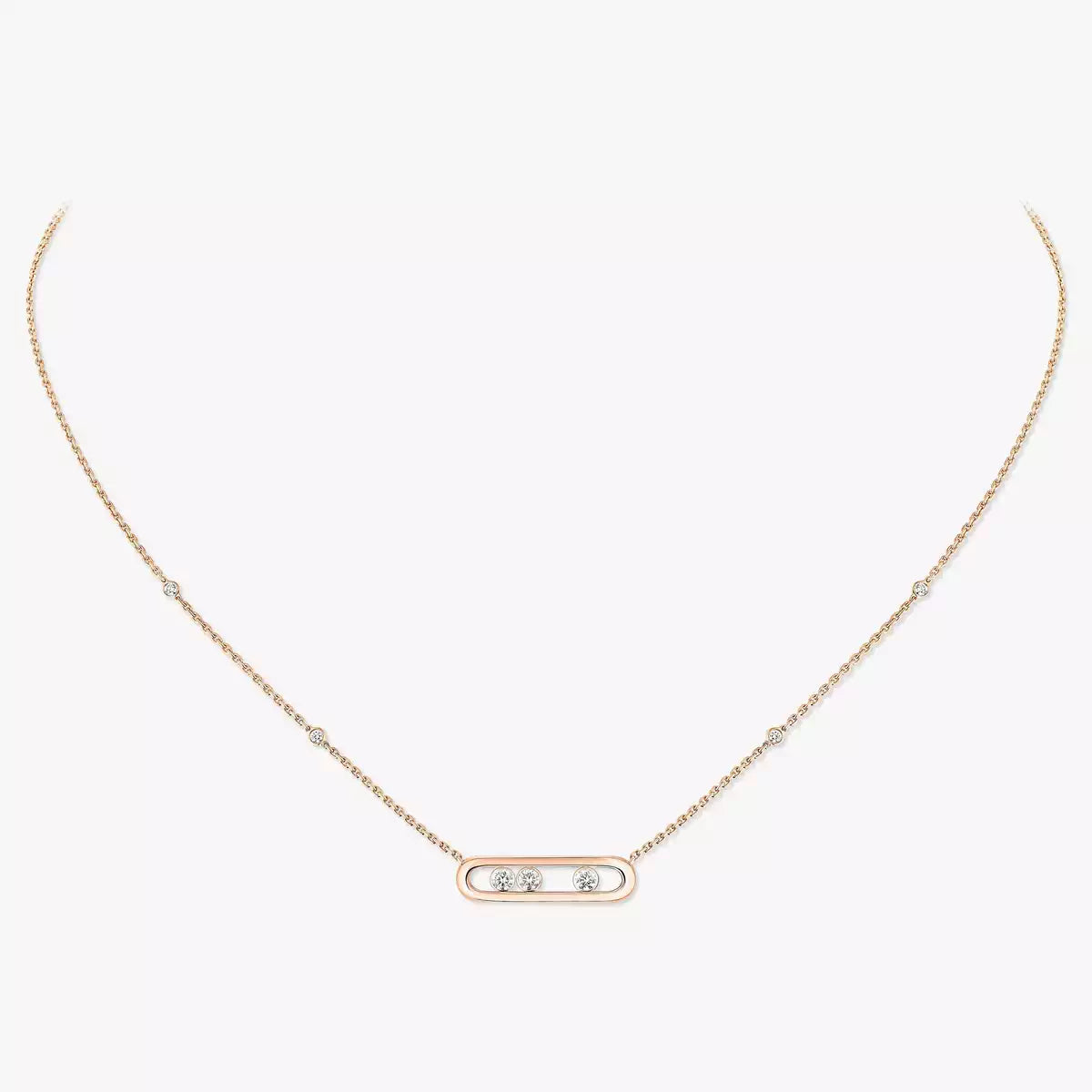 [Blue Tears Jewelry] Baby Move Gold Diamond Necklace