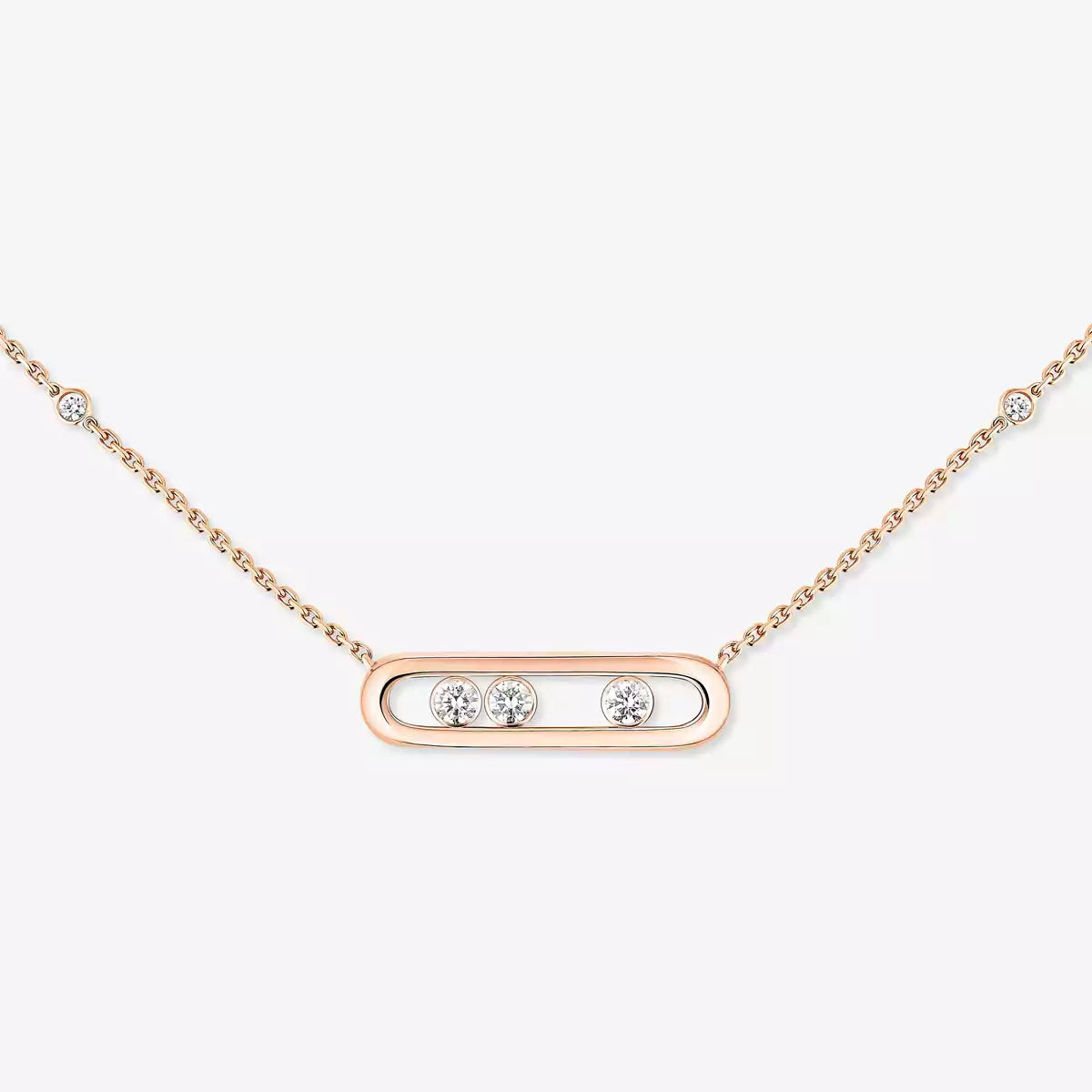 [Blue Tears Jewelry] Baby Move Gold Diamond Necklace