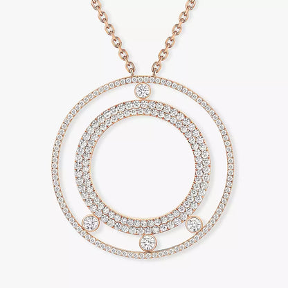 [Blue Tears Jewelry]Move Romane Long Pave_-Set Diamond Necklace