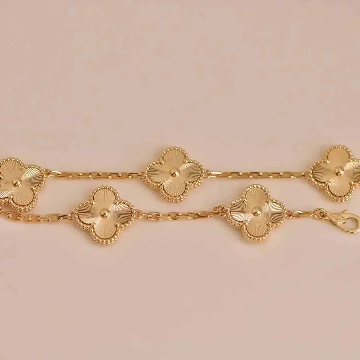 [BLUE TEARS]CLOVER 5 FLOWERS LASER BRACELET