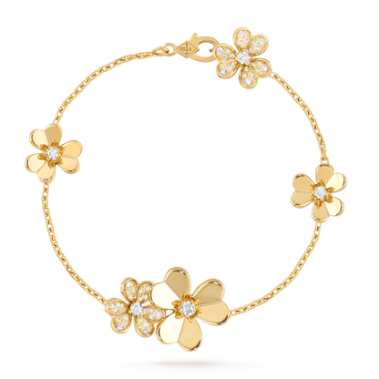 [BLUE TEARS]FRIVOLE GOLD 5 FLOWERS BRACELET