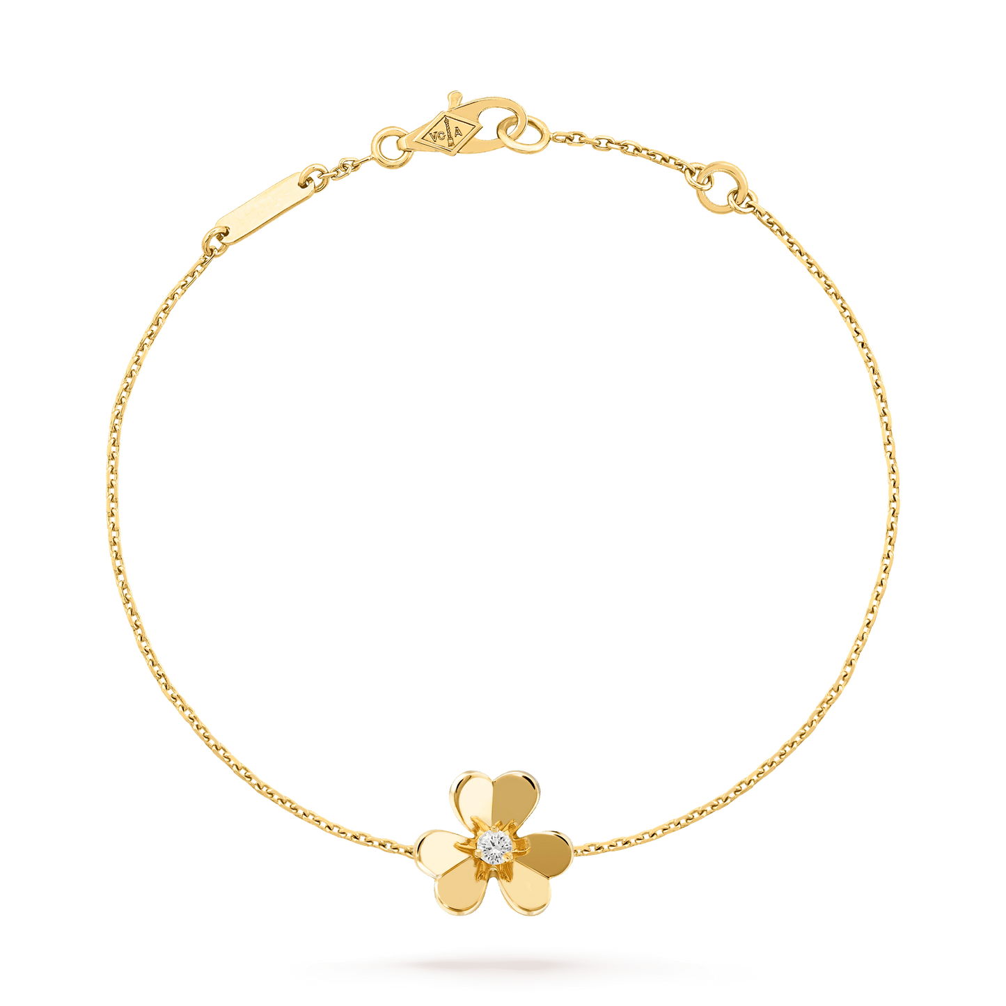 [BLAUE TRÄNEN]FRIVOLE GOLDENES BLUMENARMBAND