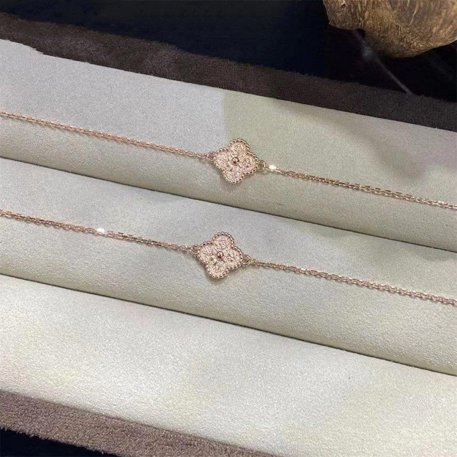 [BLUE TEARS]CLOVER SINGLE FLOWER BRACELET