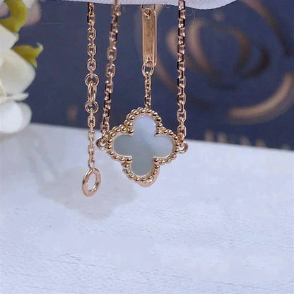 [BLUE TEARS]CLOVER WHITE MOP SINGLE FLOWER BRACELET