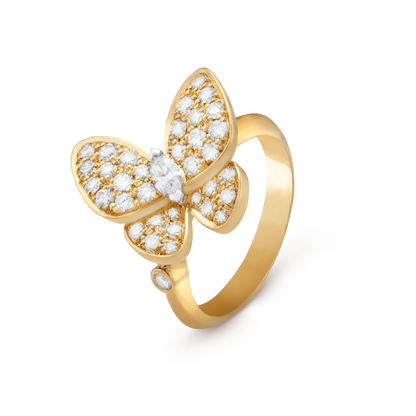 [BLUE TEARS]BUTTERFLY DIAMOND RING