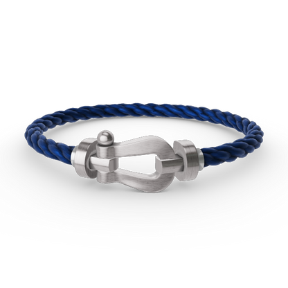[BLUE TEARS]FORCE LARGE HORSESHOE NO DIAMOND BRACELET SILVER
